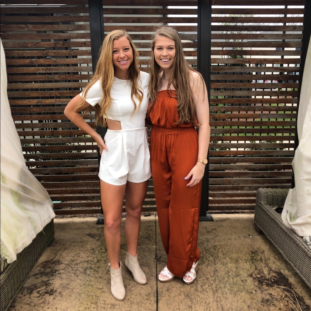 White cutout romper!